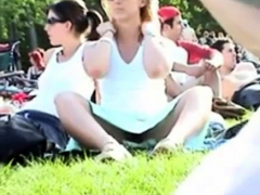 Upskirt At Park
