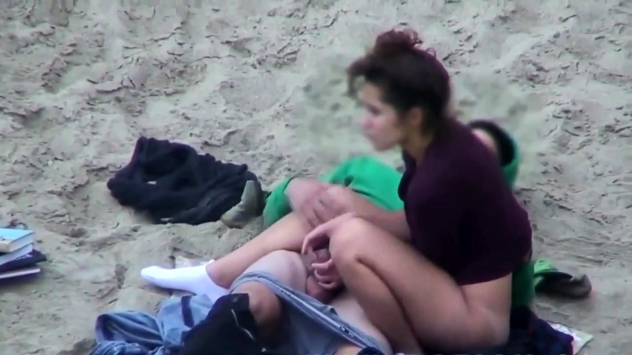 Teen Couple At Beach Have Sex Fun Caught Hidden Cam at DrTuber image